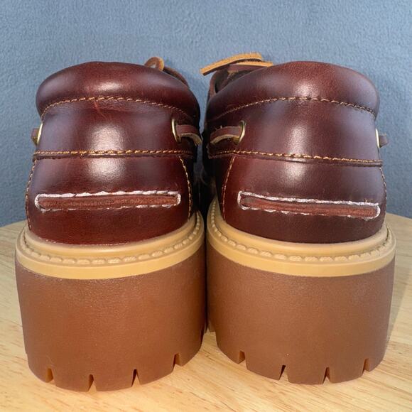 Timberland Stone Street Boat Shoe Brown Leather Women’s Size 7 US - Picture 4 of 8